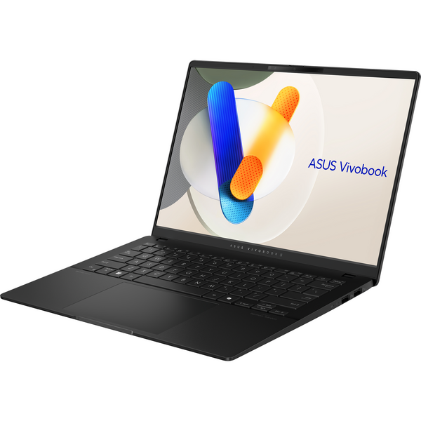 Laptop Asus VivoBook S14 OLED M5406NA, 14 inch FHD+, AMD Ryzen 5 7535HS, 16GB DDR5X, 512GB SSD, AMD Radeon, Black