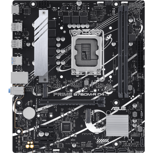 Placa de baza Asus PRO B760M-R D4 Socket 1700