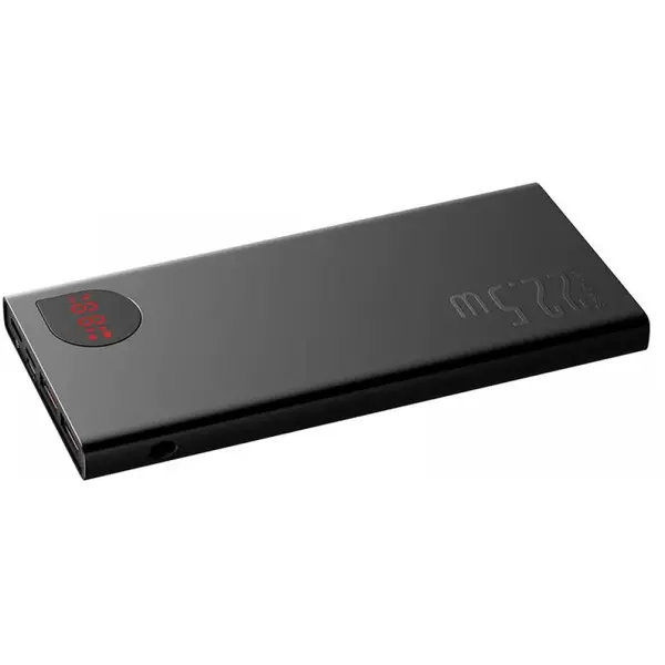 Baterie externa Baseus Adaman Metal, 10000mAh, 22.5W, USB; USB Type-C, digital display, Negru