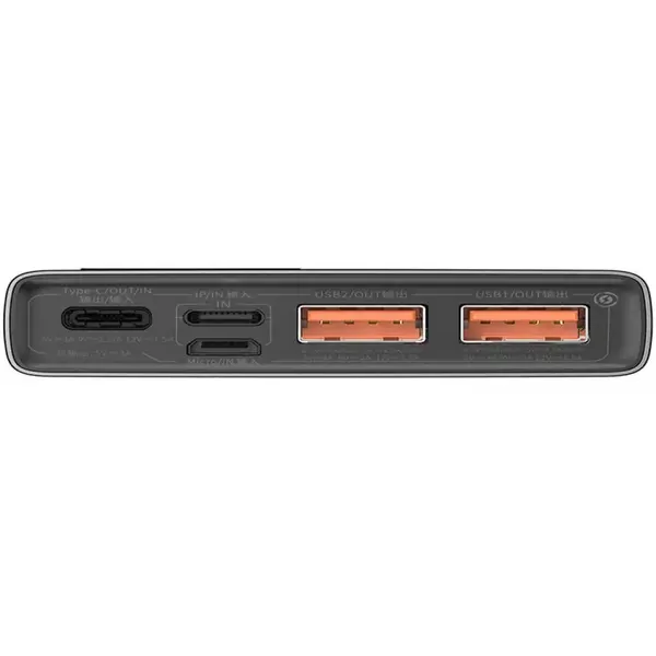 Baterie externa Baseus Adaman Metal, 10000mAh, 22.5W, USB; USB Type-C, digital display, Negru