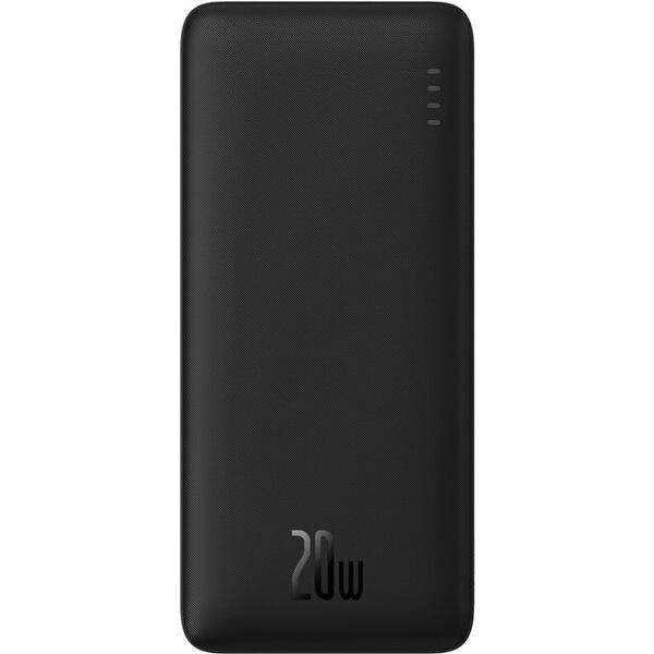 Baterie externa Baseus Airpow, 10000mAh, 20W, USB; USB Type-C, Negru