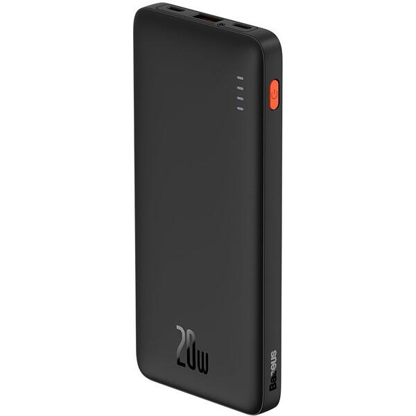 Baterie externa Baseus Airpow, 10000mAh, 20W, USB; USB Type-C, Negru