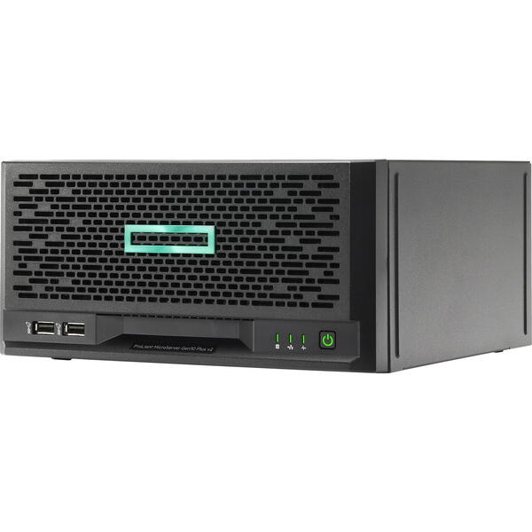 Server Brand HP ProLiant MicroServer Gen10 Plus v2, Intel Xeon E-2314 2.8GHz, 16GB UDIMM RAM, no HDD, 4x LFF