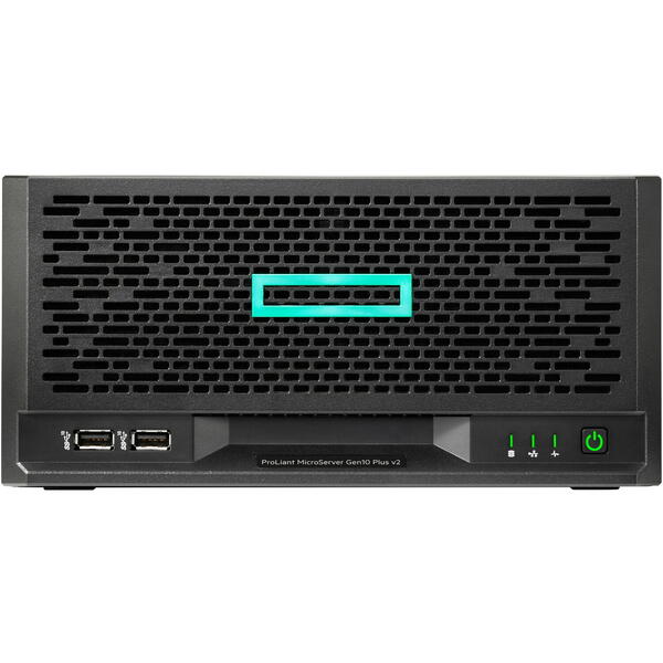 Server Brand HP ProLiant MicroServer Gen10 Plus v2, Intel Xeon E-2314 2.8GHz, 16GB UDIMM RAM, no HDD, 4x LFF