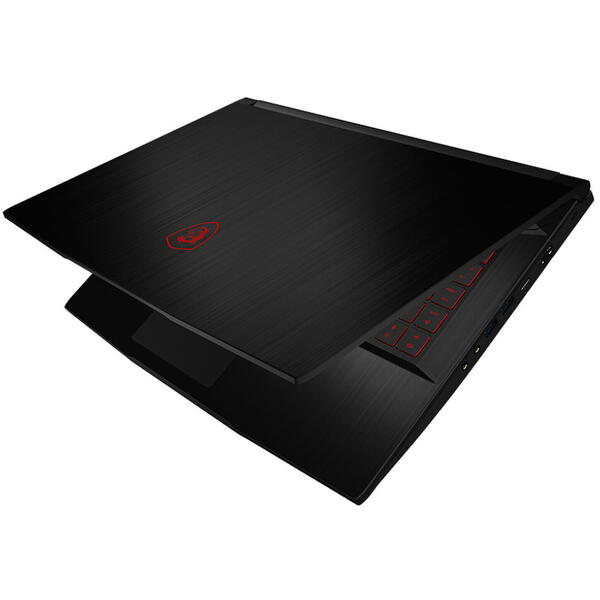 Laptop MSI Thin GF63 12UCX, 15.6 inch FHD 144Hz, Intel Core i7-12650H, 16GB DDR4, 512GB SSD, GeForce RTX 2050 4GB, Free DOS, Black
