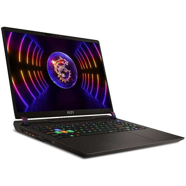 Laptop MSI Vector GP68HX 13VH, 16 inch QHD+ 240Hz, Intel Core i9-13950HX, 32GB DDR5, 1TB SSD, GeForce RTX 4080 12GB, Win 11 Home, Cosmos Gray