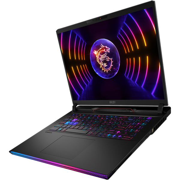 Laptop Gaming MSI Raider GE78 HX 14VHG, 17 inch QHD+ 240Hz, Intel Core i9 14900HX, 32GB DDR5, 2TB SSD, GeForce RTX 4080 12GB, Win 11 Pro, Core Black