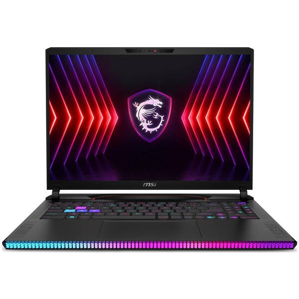 Laptop Gaming MSI Raider GE78 HX 14VHG, 17 inch QHD+ 240Hz, Intel Core i9 14900HX, 32GB DDR5, 2TB SSD, GeForce RTX 4080 12GB, Win 11 Pro, Core Black