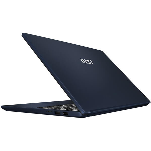 Laptop MSI Modern 15 B12MO, 15.6 inch FHD, Intel Core i5-1235U, with IPU, 8GB DDR4, 512GB SSD, Intel Iris Xe, Free DOS, Classic Black
