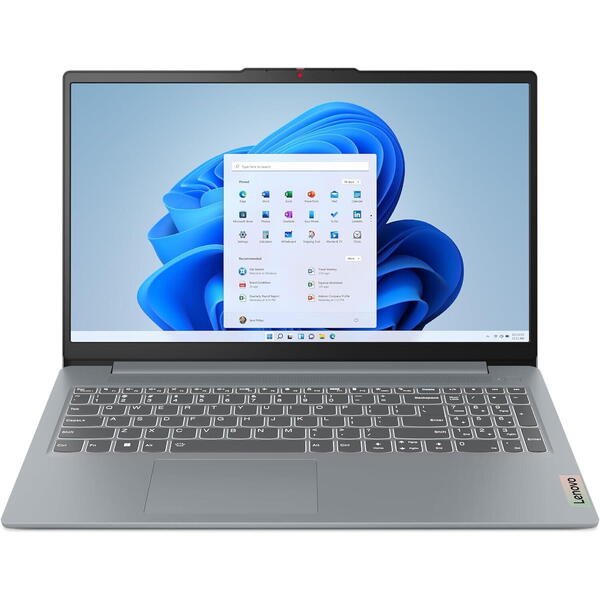 Laptop Lenovo IdeaPad Slim 3 15IAH8, 15.6 inch FHD, Intel Core i5-12450H, 16GB LPDDR5, 512GB SSD, Intel UHD, Arctic Grey