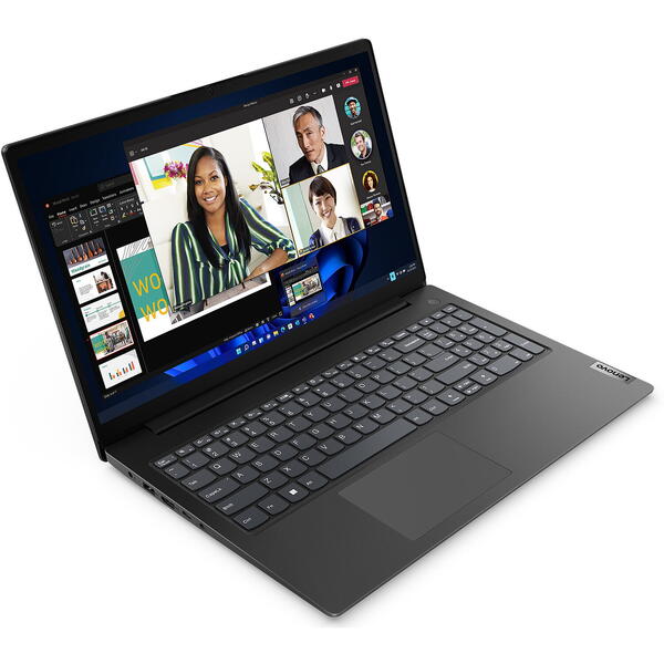 Laptop Lenovo V15 G4 AMN, 15.6 inch FHD, AMD Ryzen 5 7520U, 16GB DDR5, 512GB SSD, Radeon 610M, Business Black