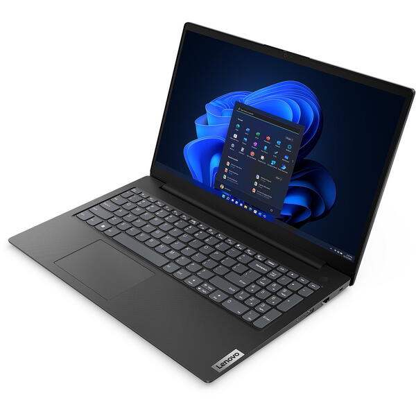 Laptop Lenovo V15 G4 AMN, 15.6 inch FHD, AMD Ryzen 5 7520U, 16GB DDR5, 512GB SSD, Radeon 610M, Business Black