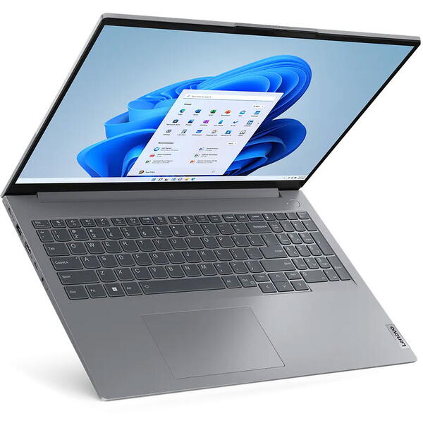 Laptop Lenovo ThinkBook 16 G6 IRL, 16 inch WUXGA IPS, Intel Core i5-1335U, 8GB DDR5, 512GB SSD, Intel Iris Xe, Arctic Grey