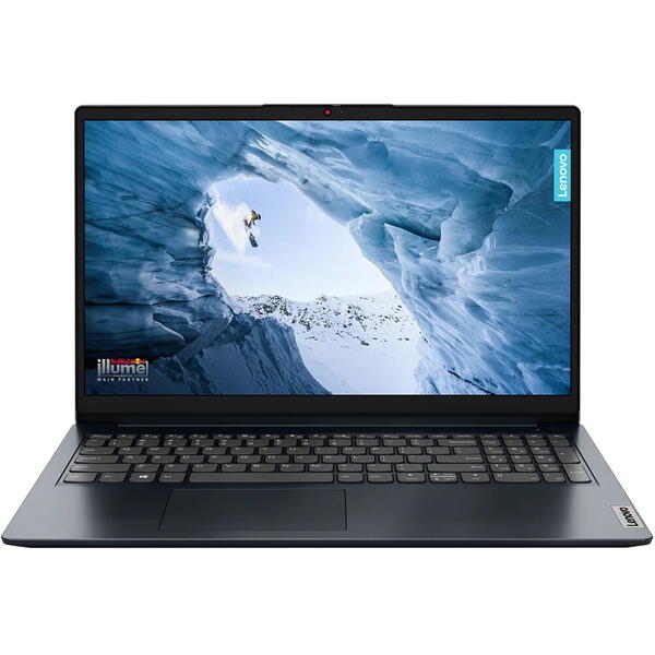 Laptop Lenovo IdeaPad 1 15ALC7, 15.6 inch FHD IPS, AMD Ryzen 5 5500U, 16GB DDR4, 512GB SSD, AMD Radeon, Abyss Blue