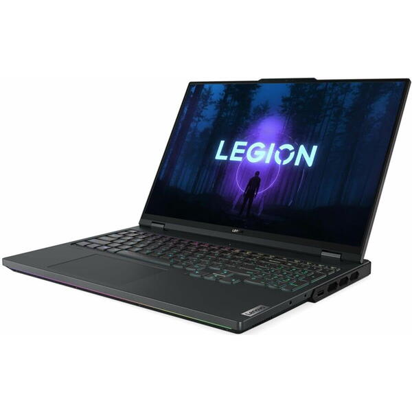 Laptop Gaming Lenovo Legion Pro 7 16ARX8H, 16 inch WQXGA IPS 240Hz G-Sync, AMD Ryzen 9 7945HX, 32GB DDR5, 1TB SSD, GeForce RTX 4080 12GB, Onyx Grey, 3Yr Onsite Premium Care