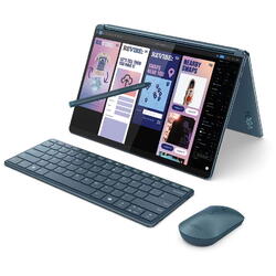 Yoga Book 9 13IMU9, 13.3 inch 2.8K OLED Touch, Intel Core Ultra 7 155U, 32GB DDR5X, 1TB SSD, Intel Integrated Graphics, Win 11 Pro, Tidal Teal, 3Yr Onsite Premium Care