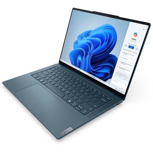 Laptop Lenovo Yoga Pro 7 14IMH9, 14.5 inch 2.8K OLED 120Hz, Intel Core Ultra 7 155H, 32GB DDR5X, 1TB SSD, GeForce RTX 4050 6GB, Tidal Teal, 3Yr Onsite Premium Care