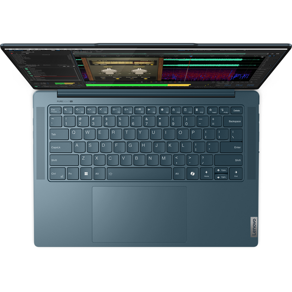 Laptop Lenovo Yoga Pro 7 14IMH9, 14.5 inch 2.8K OLED 120Hz, Intel Core Ultra 7 155H, 32GB DDR5X, 1TB SSD, GeForce RTX 4050 6GB, Tidal Teal, 3Yr Onsite Premium Care