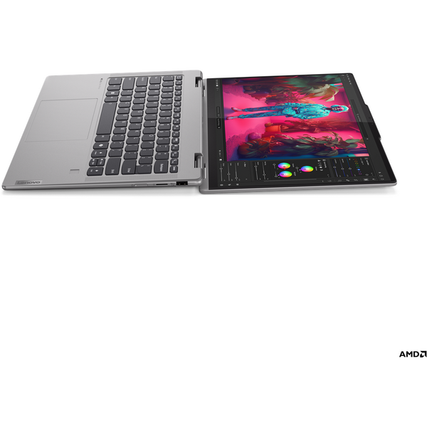 Laptop Lenovo Yoga 7 2-in-1 14AHP9, 14 inch WUXGA OLED Touch, AMD Ryzen 7 8840HS, 16GB DDR5X, 1TB SSD, Radeon 780M, Win 11 Home, Arctic Grey, 3Yr Onsite Premium Care