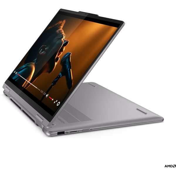 Laptop Lenovo Yoga 7 2-in-1 14AHP9, 14 inch WUXGA OLED Touch, AMD Ryzen 7 8840HS, 16GB DDR5X, 1TB SSD, Radeon 780M, Win 11 Home, Arctic Grey, 3Yr Onsite Premium Care