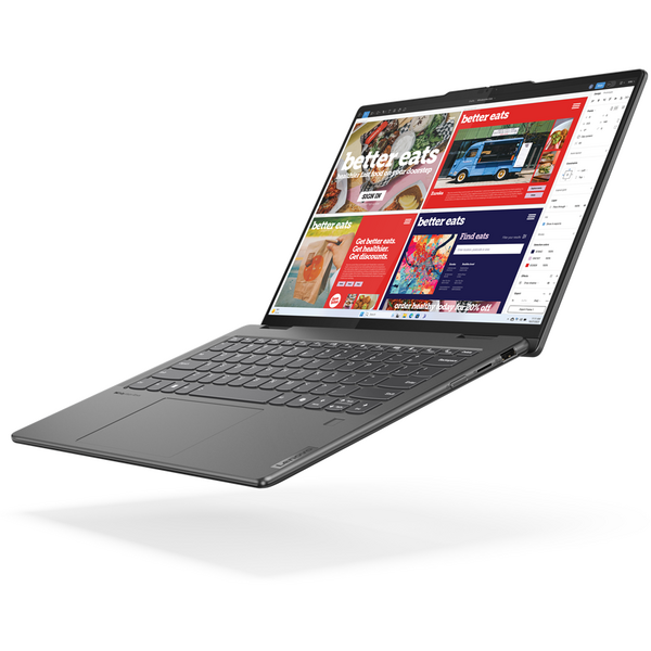 Laptop Lenovo Yoga 7 2-in-1 14IML9, 14 inch WUXGA OLED Touch, Intel Core Ultra 7 155H, 16GB DDR5X, 512GB SSD, Intel Arc, Win 11 Home, Storm Grey, 3Yr Onsite Premium Care