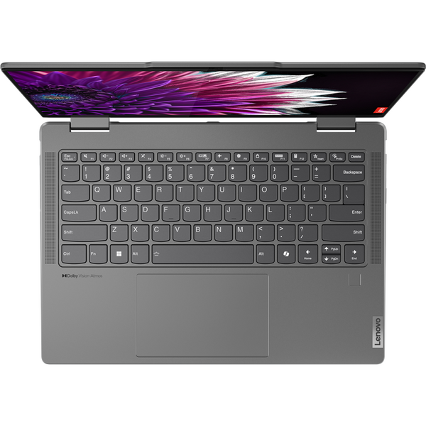 Laptop Lenovo Yoga 7 2-in-1 14IML9, 14 inch WUXGA OLED Touch, Intel Core Ultra 7 155H, 16GB DDR5X, 512GB SSD, Intel Arc, Win 11 Home, Storm Grey, 3Yr Onsite Premium Care