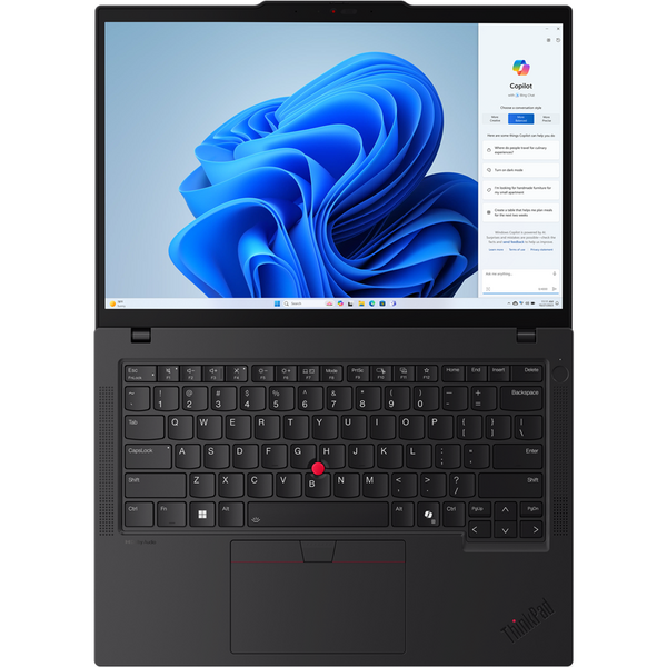 Laptop Lenovo ThinkPad T14 Gen 5, 14 inch WUXGA IPS, Intel Core Ultra 7 155U, 64GB DDR5, 1TB SSD, Intel Graphics, Win 11 Pro, Black