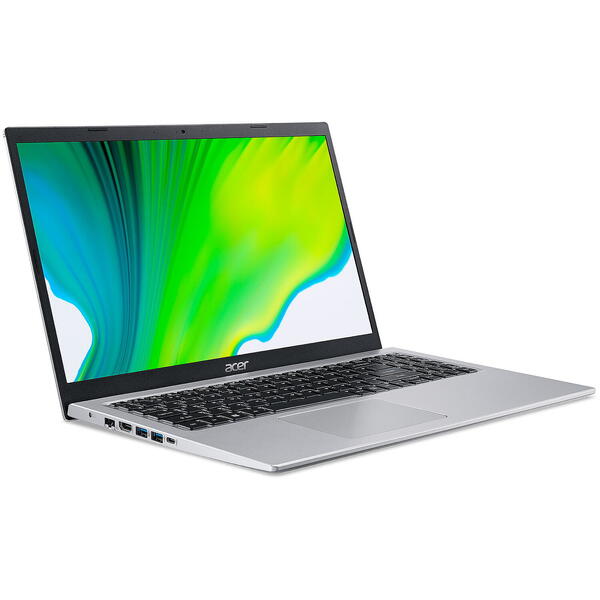 Laptop Acer Aspire 5 A515-56, 15.6 inch FHD, Intel Core i7-1165G7 with IPU, 16GB DDR4, 1TB SSD, Intel Iris Xe, Pure Silver