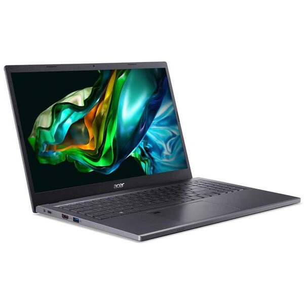 Laptop Acer Aspire 5 A515-57, 15.6 inch FHD IPS, Intel Core i7-12650H, 16GB DDR4, 1TB SSD, Intel UHD, Steel Gray