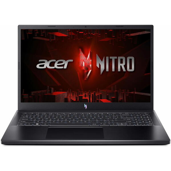 Laptop Gaming Acer Nitro V 15 ANV15-51, 15.6 inch FHD IPS 144Hz, Intel Core i7-13620H, 16GB DDR5, 512GB SSD, GeForce RTX 4050 6GB, Obsidian Black