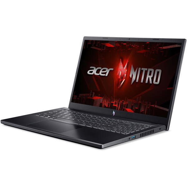 Laptop Gaming Acer Nitro V 15 ANV15-51, 15.6 inch FHD IPS 144Hz, Intel Core i7-13620H, 16GB DDR5, 512GB SSD, GeForce RTX 4050 6GB, Obsidian Black