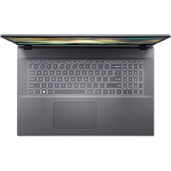 Laptop Acer Aspire 5 A517-53, 17.3 inch FHD IPS, Intel Core i5-12450H, 16GB DDR4, 512GB SSD, Intel UHD, Steel Gray