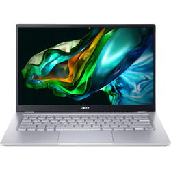 Swift Go 14 SFG14-72, 14 inch WQXGA+ OLED, Intel Core Ultra 7 155H, 16GB DDR5, 512GB SSD, Intel Arc Graphics, Windows 11 Home, Pure Silver