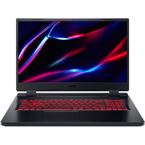 Laptop Gaming Acer Nitro 5 AN517-55, 17.3 inch FHD IPS 144Hz, Intel Core i7-12650H, 16GB DDR5, 1TB SSD, GeForce RTX 4060 8GB, Black