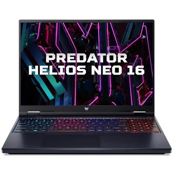 Laptop Gaming Acer Predator Helios Neo 16 PHN16-72, 16 inch WUXGA IPS 165Hz, Intel Core i7 14650HX, 16GB DDR5, 512GB SSD, GeForce RTX 4060 8GB, Abyssal Black