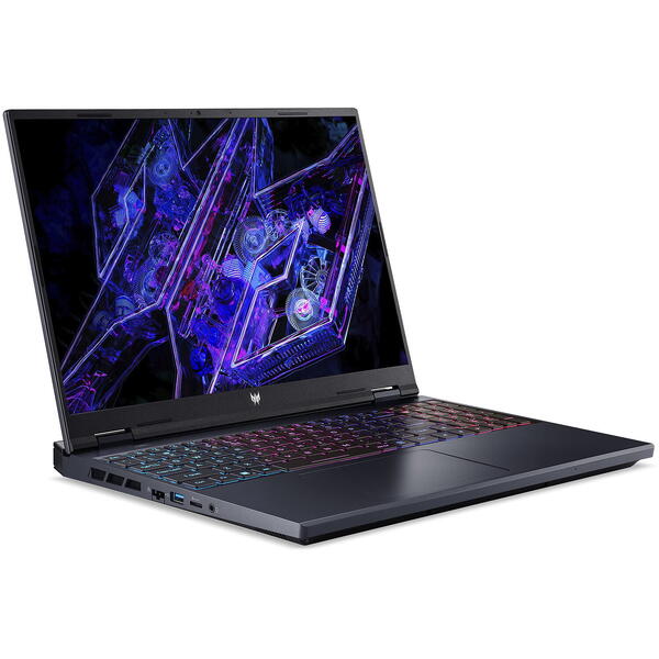 Laptop Acer Predator Helios 16 PH16-72, 16 inch WQXGA IPS 240Hz, Intel Core i9 14900HX, 32GB DDR5, 1TB SSD, GeForce RTX 4070 8GB, Abyssal Black