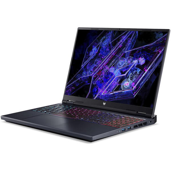Laptop Acer Predator Helios 16 PH16-72, 16 inch WQXGA IPS 240Hz, Intel Core i9 14900HX, 32GB DDR5, 1TB SSD, GeForce RTX 4070 8GB, Abyssal Black