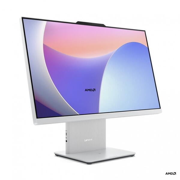 All in One PC Lenovo IdeaCentre AIO 24ARR9, 23.8 inch FHD IPS, AMD Ryzen 5 7535HS 3.4GHz, 16GB RAM, 512GB SSD, AMD Radeon 660M, Camera Web