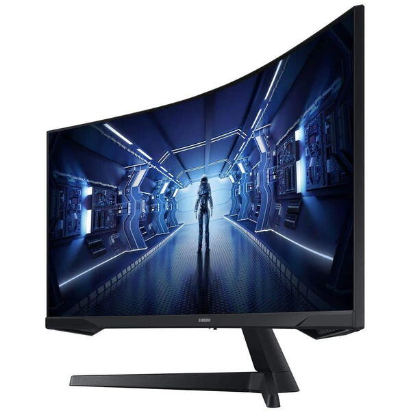 Monitor Gaming Samsung Odyssey G5 LC34G55TWWPXEN Curbat 34 inch UWQHD VA 1 ms 165 Hz HDR