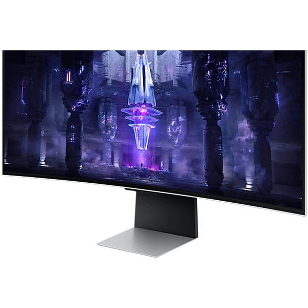 Monitor Gaming Samsung Odyssey G8 G85SB LS34BG850SUXEN Curbat 34 inch UWQHD OLED 0.1 ms 175 Hz USB-C HDR