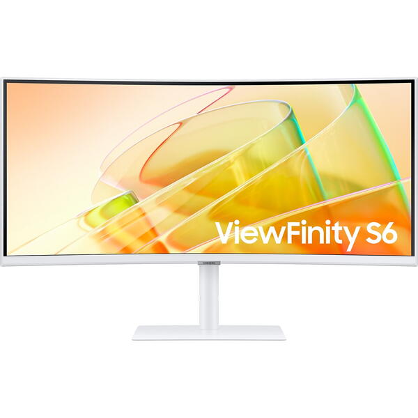 Monitor LED Samsung ViewFinity S6 S65TC LS34C650TAUXEN Curbat 34 inch UWQHD VA 5 ms 100 Hz Thunderbolt HDR