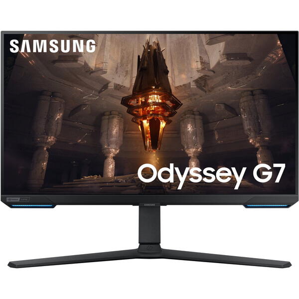 Monitor Gaming Samsung Odyssey G7 LS28BG700EPXEN Smart 27 inch UHD IPS 1 ms 144 Hz HDR G-Sync