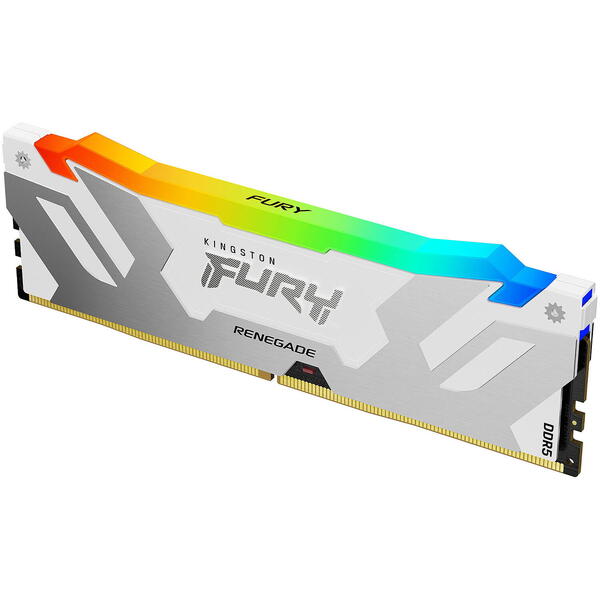 Memorie Kingston FURY Renegade White RGB 32GB DDR5 6400MHz CL32 Kit Dual Channel