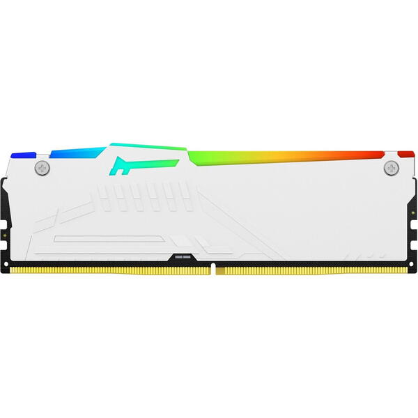 Memorie Kingston FURY Beast RGB White 32GB DDR5 6400MHz CL32 Kit Dual Channel