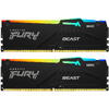 Memorie Kingston FURY Beast RGB 32GB DDR5 6800MHz CL34 Kit Dual Channel