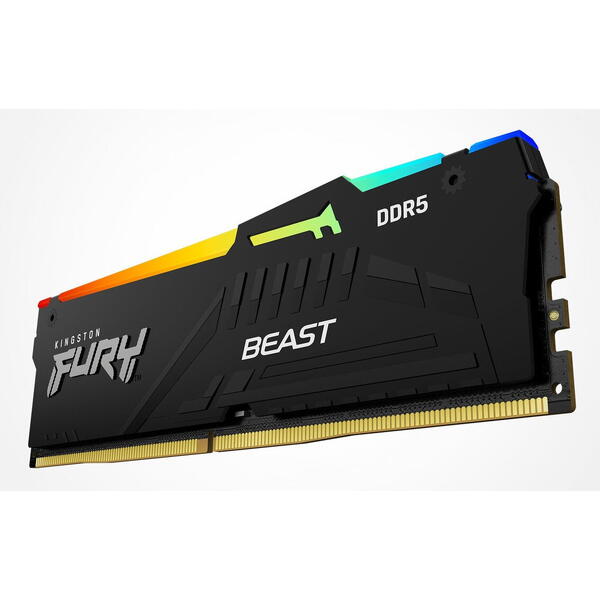 Memorie Kingston FURY Beast RGB 32GB DDR5 6800MHz CL34 Kit Dual Channel