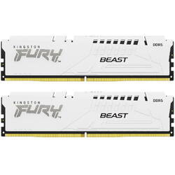 Memorie Kingston FURY Beast White 32GB DDR5 6400MHz CL32 Kit Dual Channel