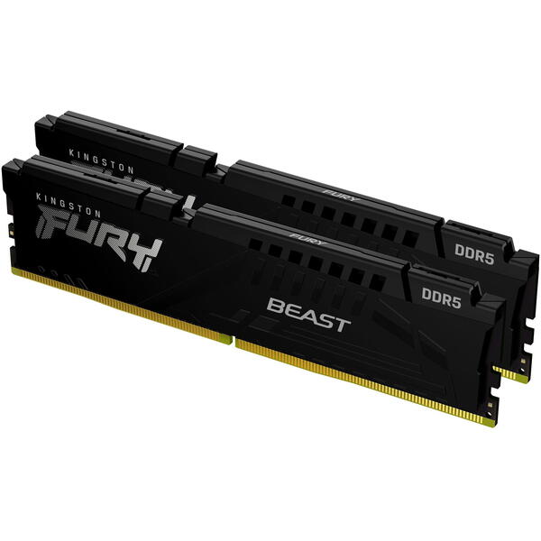 Memorie Kingston FURY Beast 64GB DDR5 6000MHz CL30 Kit Dual Channel