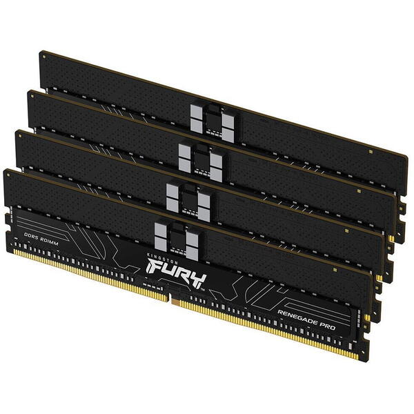 Memorie server Kingston FURY Renegade Pro RDIMM 128GB DDR5 5600 CL36 Kit Quad Channel