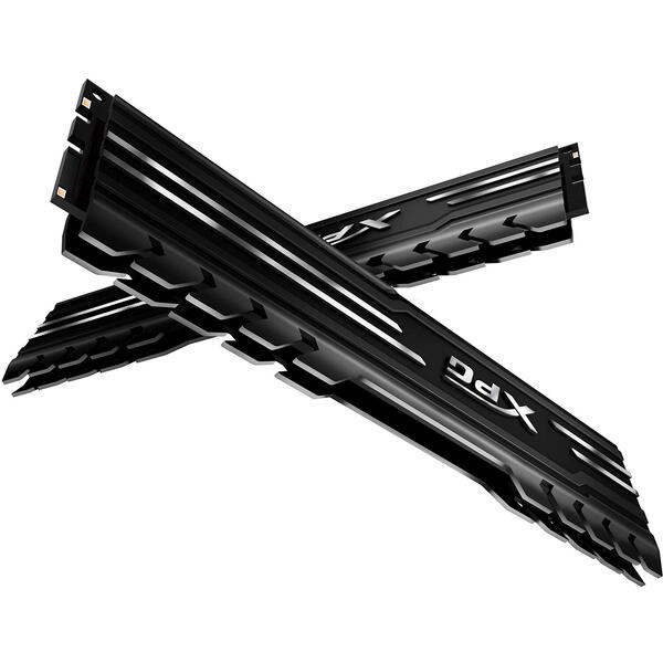 Memorie ADATA XPG Gammix D10 Black 16GB DDR4 3200MHz CL16 Kit Dual Channel
